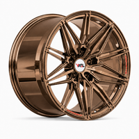 VP30 gloss bronze multi-spoke C7 Stingray aftermarket wheels with Corvette engraved lip