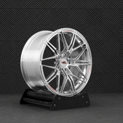 VP30 Corvette C8 Stingray custom aftermarket rims multi-spoke high polished aluminum forged wheels 19x9 20x11.5 setup by VASL Performance