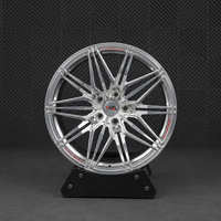 VP30 Corvette C8 Stingray multi-spoke monoblock forged wheels high polished aluminum front view
