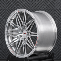 VP30 Corvette C8 Stingray high polished aluminum aftermarket rims multi-spoke monoblock angle view