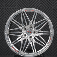 VP30 multi-spoke high polished aluminum forged wheel detail for Corvette C8 Stingray