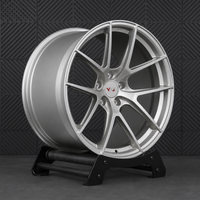 VP31 2017 Corvette C7 Grand Sport custom aftermarket rims Y-spoke all gloss gold forged wheels 19x10 20x12 setup by VASL Performance