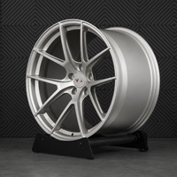 VP31 C7 Grand Sport custom forged wheels all gloss gold Y-spoke lightweight monoblock rear angle