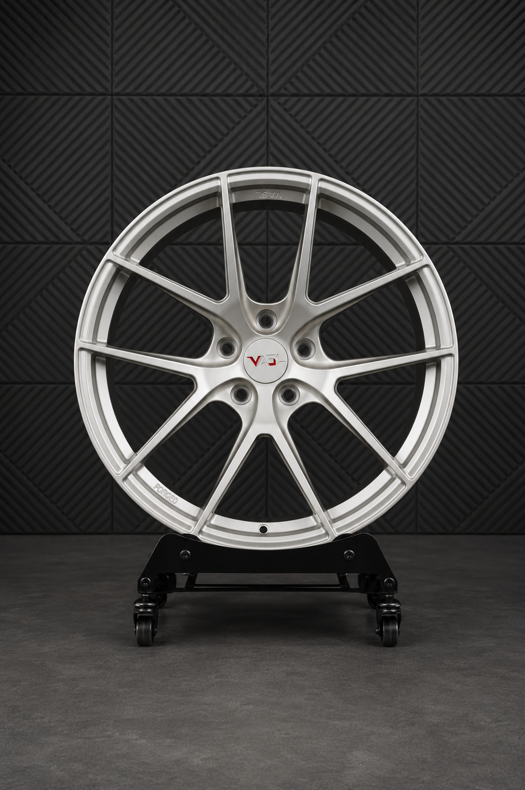 VP31 Y-spoke all gloss gold custom forged wheels for 2017 Corvette C7 Grand Sport front detail