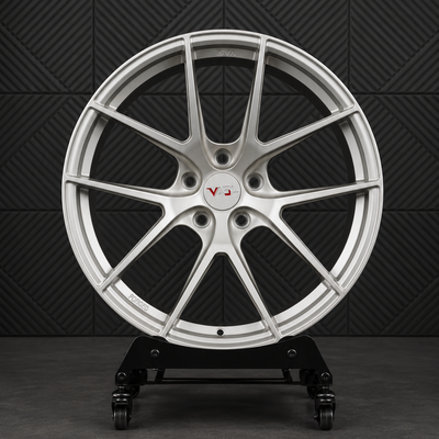 VP31 Y-spoke all gloss gold custom forged wheels for 2017 Corvette C7 Grand Sport front detail