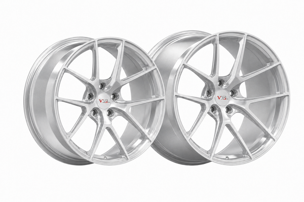 VP31 brushed aluminum deep-concave Y-spoke forged wheels for the C7 Corvette Grand Sport