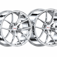 VP31 chrome C8 Z06 aftermarket wheels in a forged deep-concave Y-spoke monoblock design