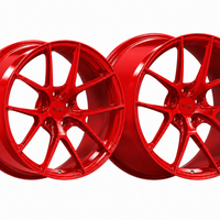 VP31 Torch Red C8 Z06 aftermarket wheels in a deep-concave forged monoblock configuration