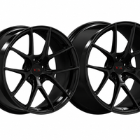 VP31 gloss black custom C8 Corvette Z06 wheels with a performance deep-concave Y-spoke profile