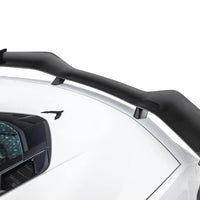 White Corvette C8 Z06 with VASL Z07-style carbon fiber high wing installed