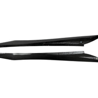 Close-up of 2x2 carbon fiber weave on ZR1 style Corvette C8 side skirts